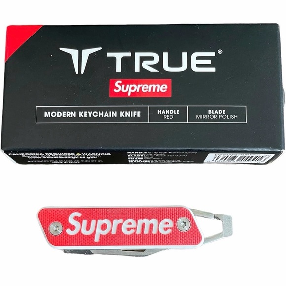 SUPREME®/TRUE® MODERN KEYCHAIN KNIFE- Red
